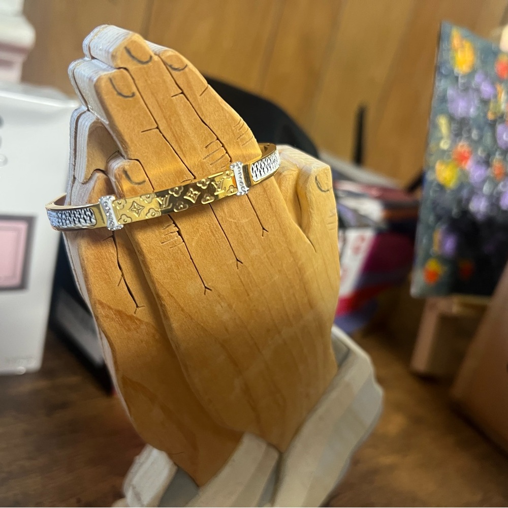 Louis Vuitton Two-Tone Gold & Silver Signature Bracelet